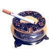 White Metal Ashtray