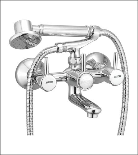 Wall Mixer with Tel. Shower, Tube & Crutch