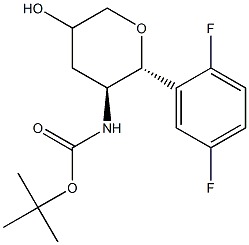 tert-butyl 2R 3S -2- 2 5-difluorophenyl -5-hydroxytetrahydro-2H-pyran-3-y arbamate