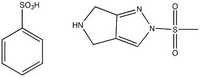 2 Methylsulfonyl 2 4 5 6 tetrahydropyrrolo 3 4 cpyrazole benzenesulfonate