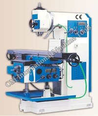 Om Brand - 2200 Kg Automatic Electric Vertical Milling Machine | Blue And White, 1 Year Warranty, Suitable For All Industrial Use