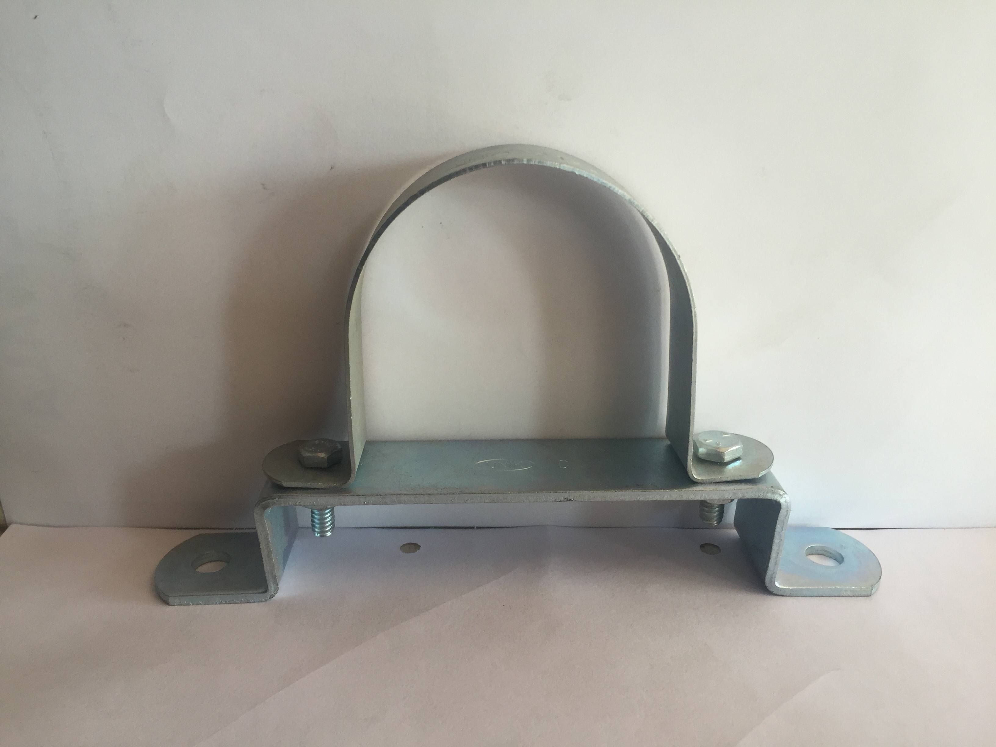 Base U clamp for PVC pipe