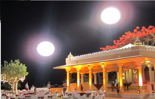 Inflatable Moon Balloon Lighting Rental