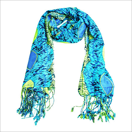 Floral Printed Stoles - Cotton Fabric, Fashionable Design with Twist Fringes | Classy Look, Elegant Appeal, Daily Wear Options