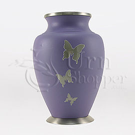 Aria Butterfly Brass Metal Cremation Urn