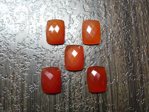 Cushion Cut Carnelian Rectangle