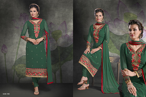 Green Churidar Salwar Suit