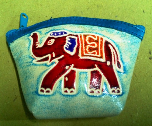 Handicraft Leather Coin Box