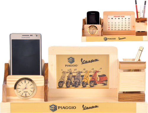 Wooden Table Top - Wood 12x8x4 inches, Light Brown | Desk Organization, Convenient Storage, Space Saving, Smooth Finish