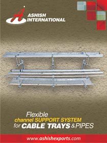 channel support system for cable pipes