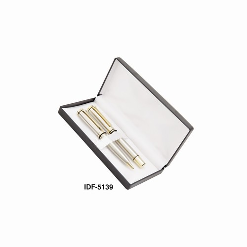 Promotional Pensets - Metal & Plastic, 140x20x10 mm, Silver | Elegant Design, Smooth Writing, Durable Case