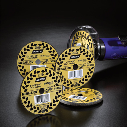 Cut-Off-Medallion Norton - Aluminum, 5-20 Weight Range | Round Norton Medallion Design with Precision Machining Quality