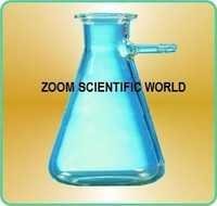Fillter (buchner) Flask - Glass, 52x86 Mm Dimensions, Transparent | Laboratory Essential For Efficient Filtration