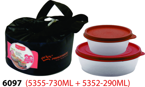 Easy Store Lunch Packg. Cont Set no. 2 with Pouch