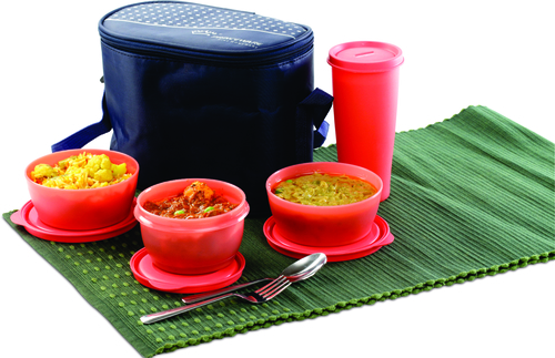Supreme Lunch Pack - Plastic, Multiple Sizes, Orange | Leakproof, Insulated, Portable, Microwave-Safe, Easy-to-Clean