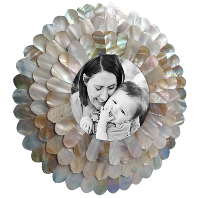 Round Frame in Mother of Pearl By OTTO INTERNATIONAL