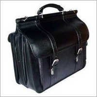 Leather Medical Representative Bag - Genuine Leather 18x12x6 Inches Black, Buckle Clasp, Multiple Compartments, Easy Carrying, Organized Storage, Stylish Look