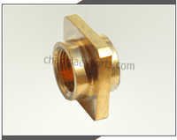 Brass Square Nut - Brass, Different Sizes Available, Golden Color, Polished Finish | Application: Pipe Fittings, Industrial Use