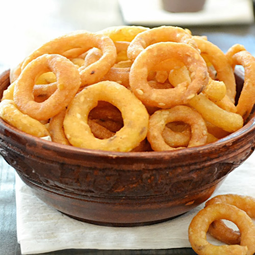 Pedda Chakodi - Wheat Flour Ring, Light Brown | Rich Taste, Long Shelf Life, Natural Flavor, Hygienic Process