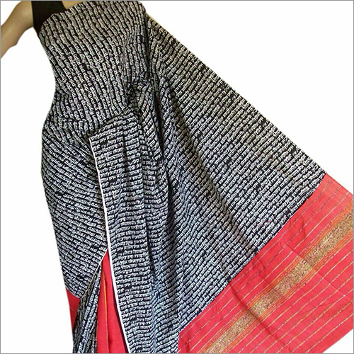 Black and Red Khesh Gurjari Saree