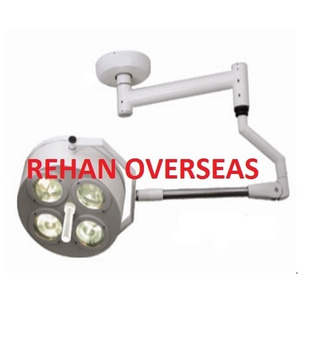 Ceiling OT Light 4 Reflector - Metal/Glass, 22" Dome, 24V 70W x4, Step Down Transformer | Sterilizable Handle, Auto Balanced, Color Correcting Filter