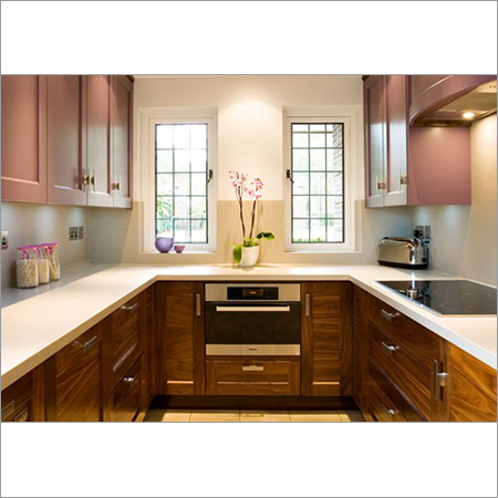 U Shape Modular Kitchen