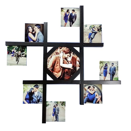 Wooden Frame With 9 Metal Sheets