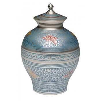 Butterfly Blue Cremation Urn