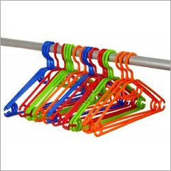Plastic Hanger - 17 Inches, Multi-Color | Durable, Lightweight, Space-Saving, Non-Slip, 12 Pack