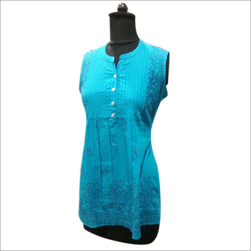 Blue Cotton Kurtis