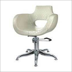 Unisex Salon Chair - Leatherette, 24" Base Diameter, Adjustable Seat Height | Ergonomic Design, Hydraulic Pump, Durable Chrome, Comfortable Seating