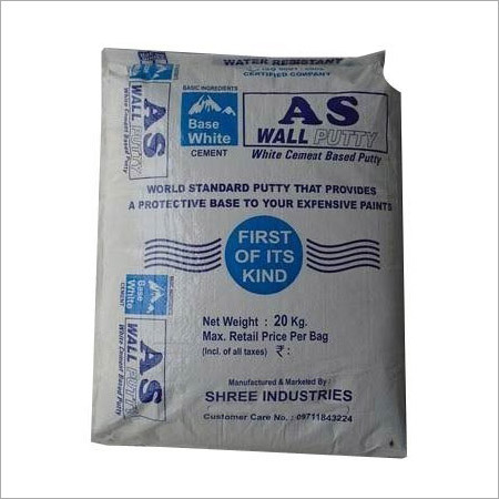 AS Wall Putty - Acrylic 20 kg White | Water Repellent Strong Adhesion Smooth Finish Durable Interior/Exterior