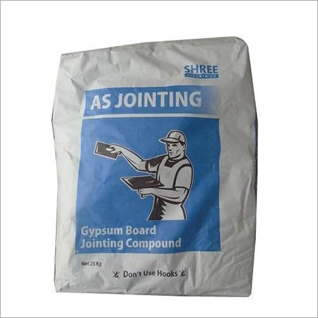 Gypsum Board Jointing Compound - Gypsum Based, White, 25kg Bag | Easy Application, Smooth Finish, Fast Drying, Strong Adhesion, Durable Joints