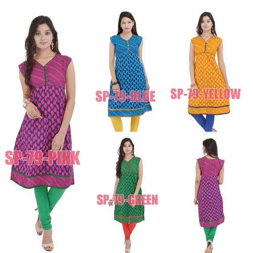 Printed Anarkali Kurti