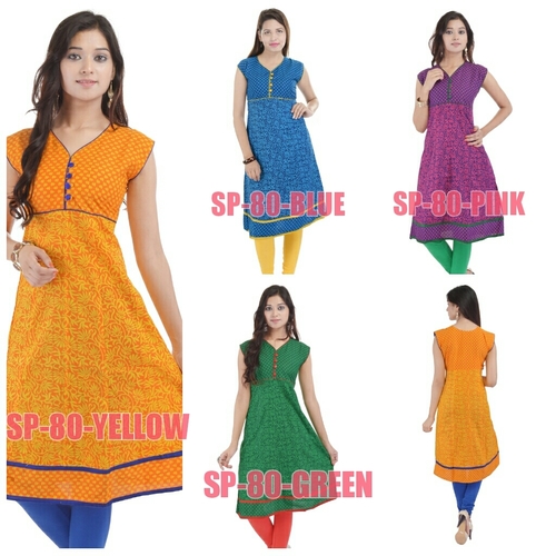 Cotton Printed Anarkali