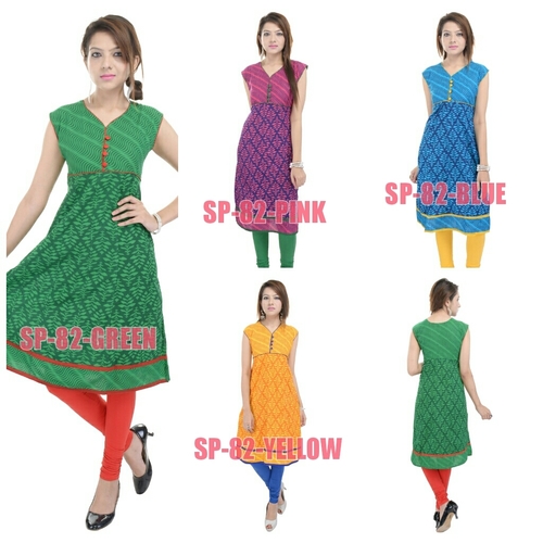 Printed Anarkali Kurti