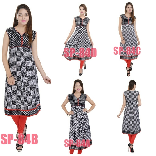 Black And White Kurti
