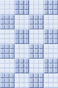 Blue Checks Glossy Tiles - Ceramic, 12x12 Inch, Blue | Glossy Finish, Durable, Water Resistant, Easy Installation