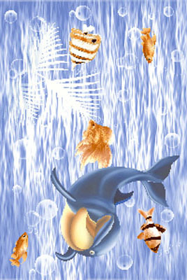 Fish Pattern Gloss Tiles