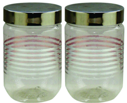 Senorita Pet Jar 800 Ml X 2 (F.P.) With Steel Lid