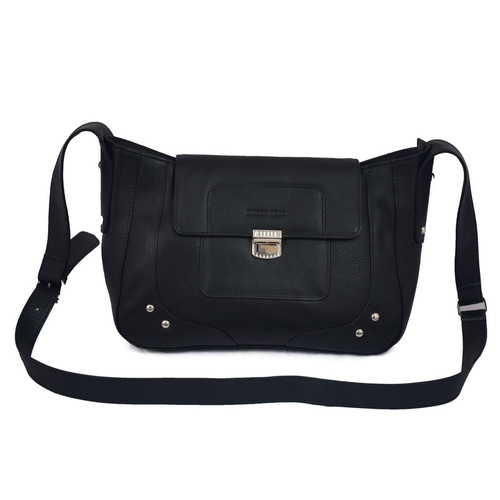 Rivory Bros Women, Girls Black Genuine Leather Sling Bag