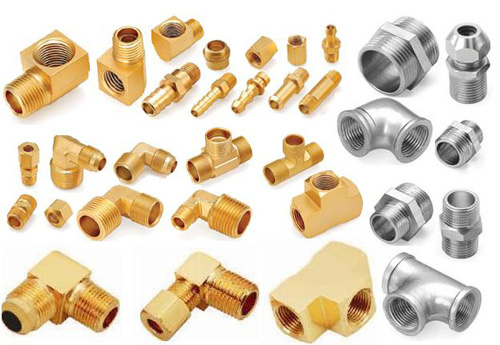 Brass Pipe Fittings - Polished Brass, Various Sizes, 150 PSI Pressure Rating | Corrosion-Resistant, Durable, Easy Install, Reliable, Versatile