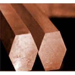 Copper Hexagon Bar - Copper, Variable Dimensions, Mill Finish | High Conductivity, Excellent Ductility, Corrosion Resistant