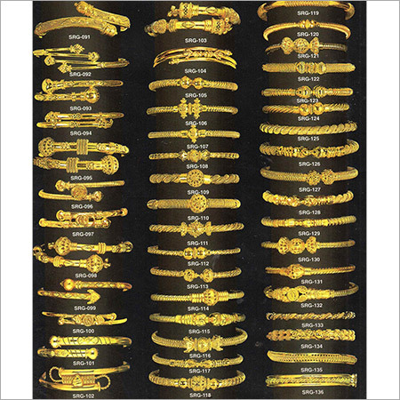 Beaded Gold Bangles