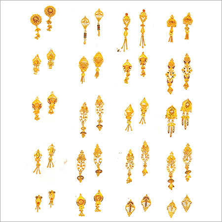 Ladies Gold Earrings