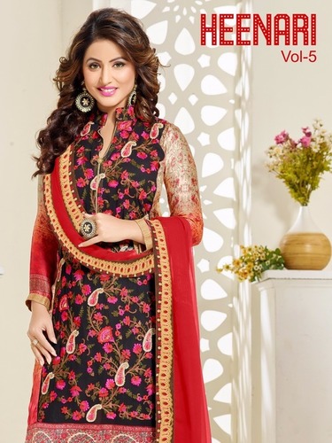 HEENARI 5 Georgette Embroidery Suits
