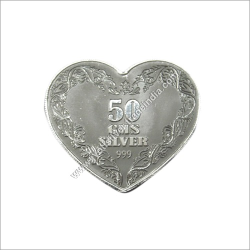 Heart Shape Silver Coins