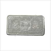 Religious Silver Bars - Silver, 2x1 Inches, Rectangular, 20gm | Scratch Resistant, Durable Quality, Giftable, Polished Finish, Smooth Edges