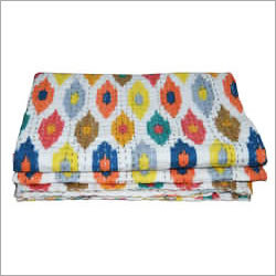 Ikat Printed Bed Cover