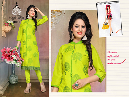 Stitched Printed Cotton Kurtis